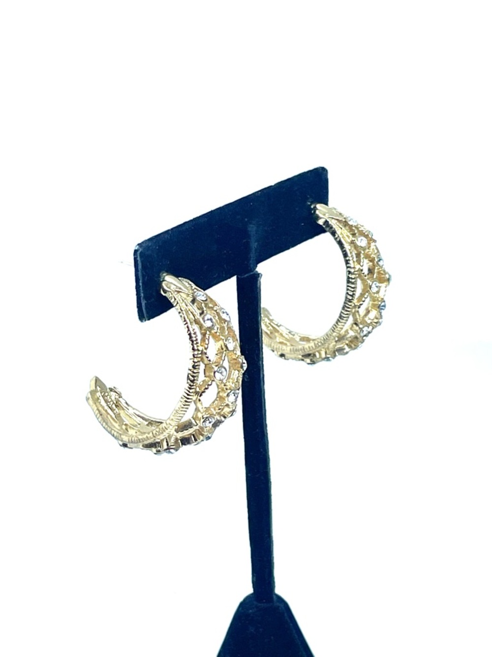 Butler Gold Washed Crystal Earrings - Picture 3 of 9